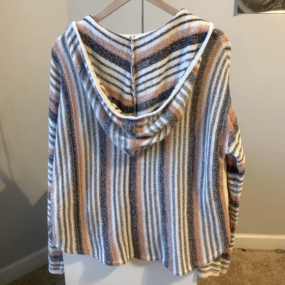 BILLABONG Stripped Hoodie Sweater Size L - Picture 2 of 8